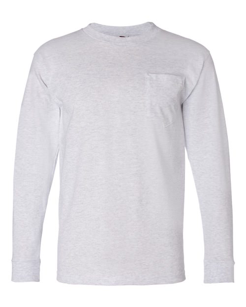 Bayside - USA-Made Long Sleeve T-Shirt with a Pocket