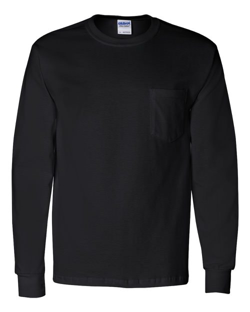 Gildan - Ultra Cotton Long Sleeve T-Shirt with a Pocket