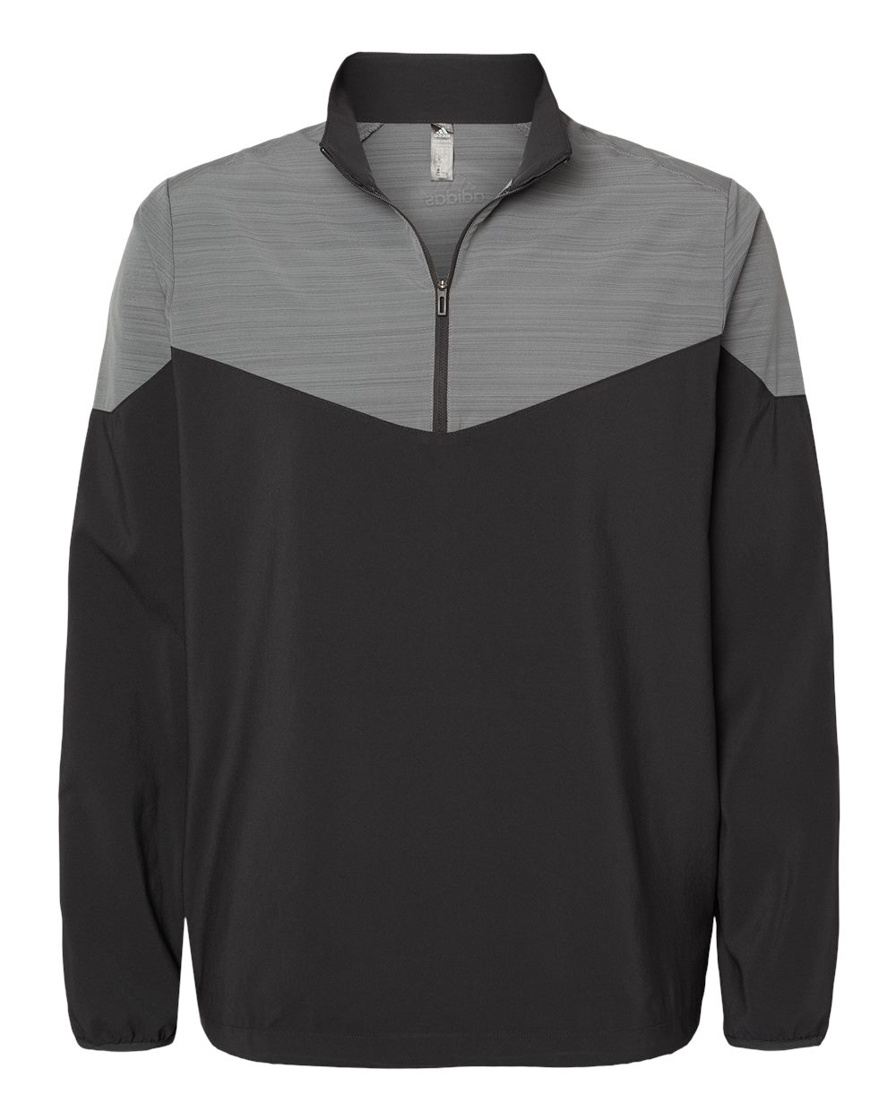 Adidas - Heather Chevron Quarter-Zip Windshirt