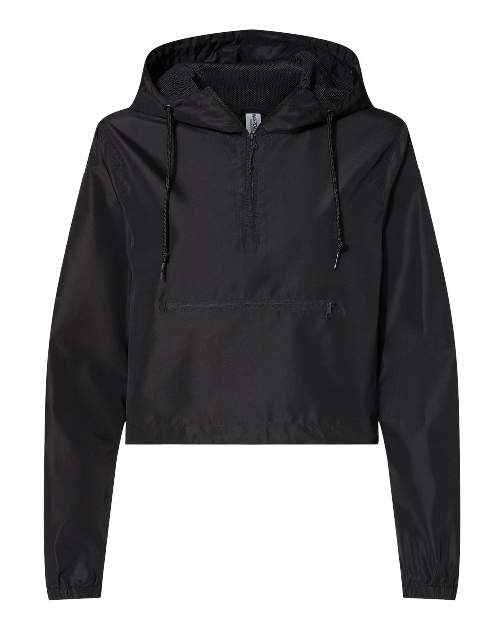 Independent Trading Co. - Womens Lightweight Quarter-Zip Pullover Crop Windbreaker