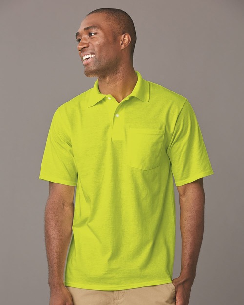 Jerzees - SpotShield Jersey Sport Shirt with a Pocket