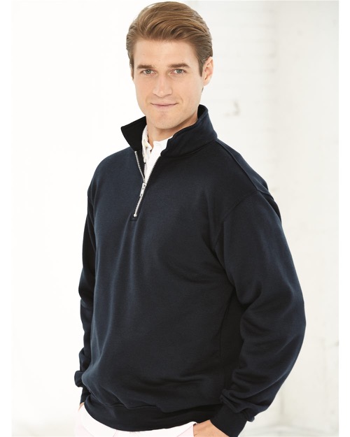 Bayside - USA-Made Quarter-Zip Pullover Sweatshirt