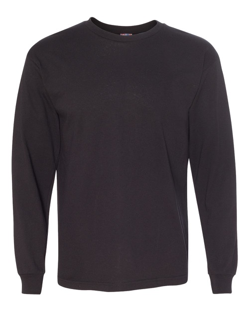Bayside - USA-Made 100% Cotton Long Sleeve T-Shirt
