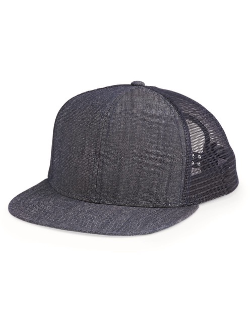 Mega Cap - Flat Bill Six-Panel Trucker Cap