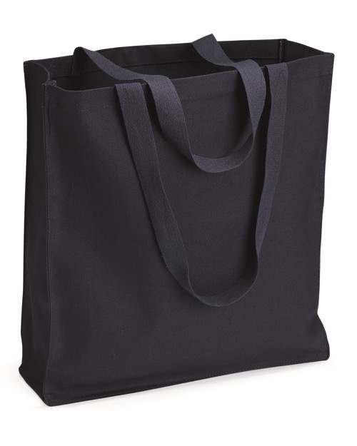 Q-Tees - Tees-13.7L Gusseted Canvas Shopper