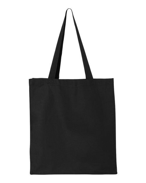 Q-Tees - Tees-13.7L Gusseted Canvas Shopper