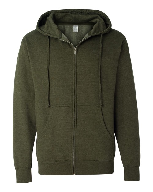 Independent Trading Co. - Midweight Hooded Full-Zip Sweatshirt