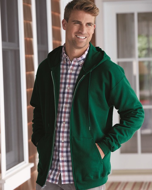 Hanes - Ultimate Cotton Full-Zip Hooded Sweatshirt