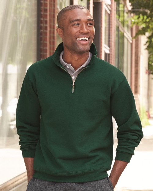 Jerzees - SUPER SWEATS Quarter-Zip Cadet Collar Sweatshirt