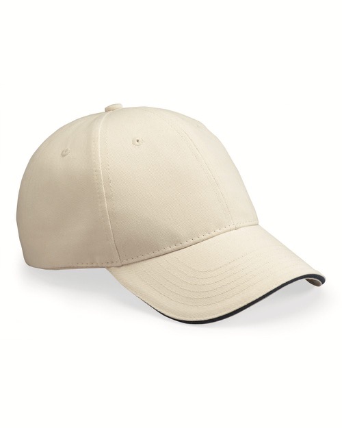 Bayside - USA-Made Structured Twill Cap with Sandwich Visor