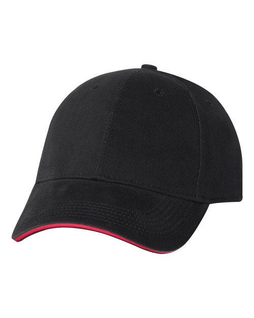 Bayside - USA-Made Structured Twill Cap with Sandwich Visor