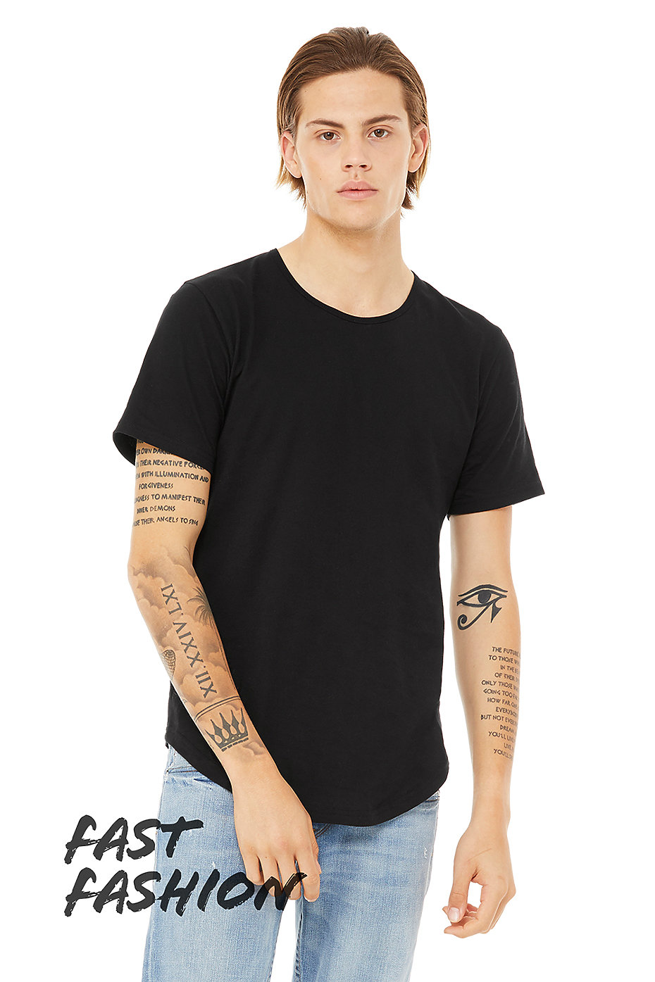 Bella + Canvas - Mens Jersey Short Sleeve Tee With Curved Hem