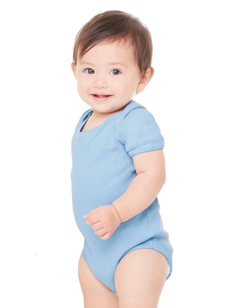 Bella + Canvas - Infant Baby Rib Short Sleeve Creeper