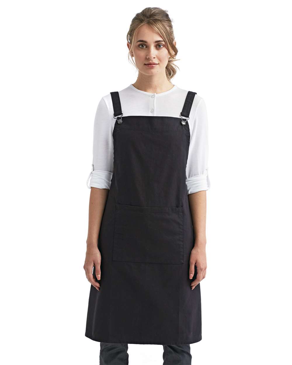 Artisan Collection by Reprime - Cross Back Barista Apron with Pocket