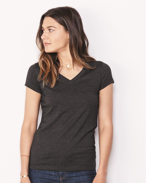 Bella + Canvas - Women's Short Sleeve Jersey V-Neck Tee