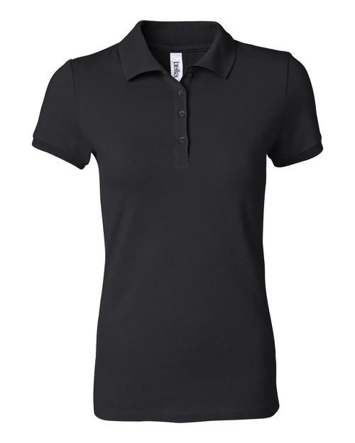 Bella + Canvas - Women's Cotton Spandex Mini Pique Short Sleeve Polo