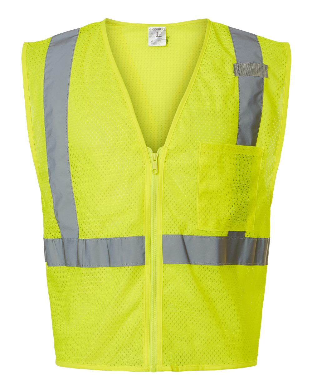 Kishigo - Single Pocket Zipper Mesh Vest