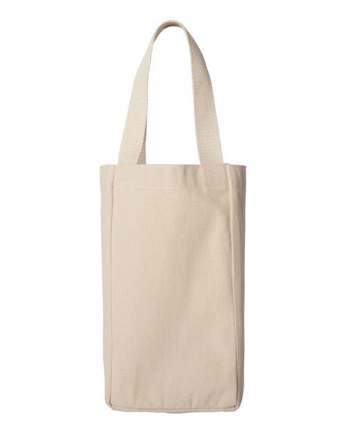 Liberty Bags - 10 Ounce Cotton Canvas Double Bottle Wine Tote