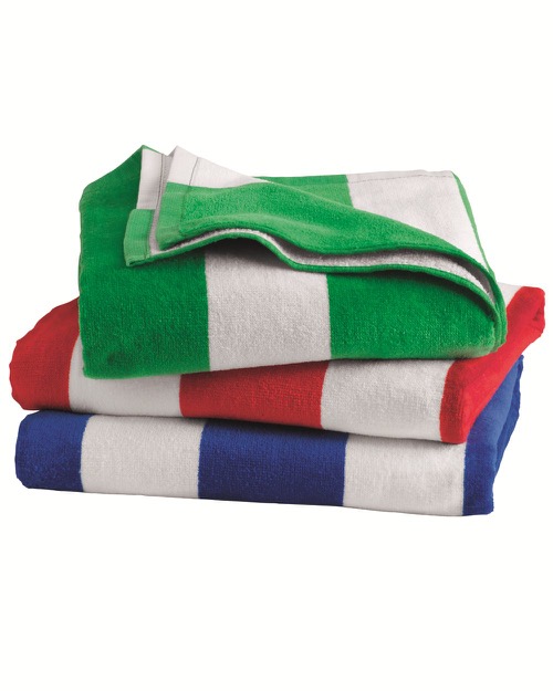 Carmel Towel Company - Cabana Stripe Velour Beach Towel