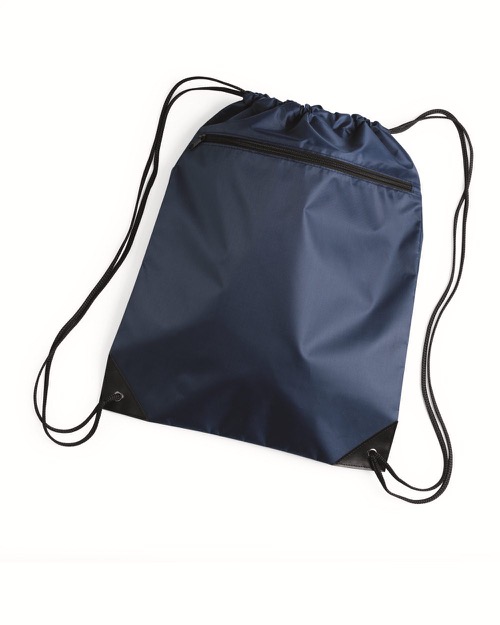 Liberty Bags - Denier Nylon Zippered Drawstring Backpack