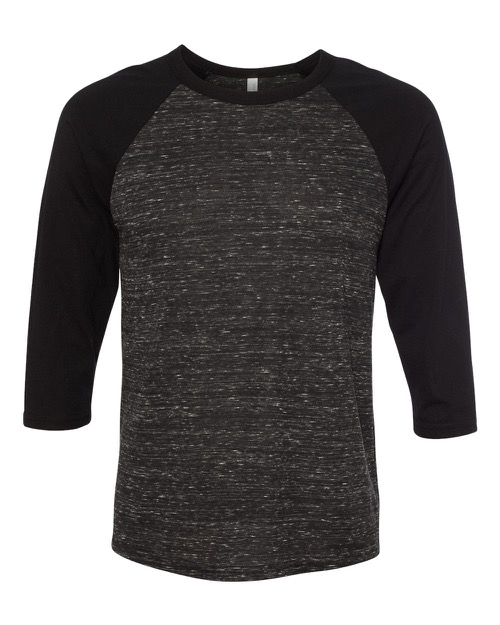 Bella + Canvas - Unisex Three-Quarter Sleeve Baseball T-Shirt