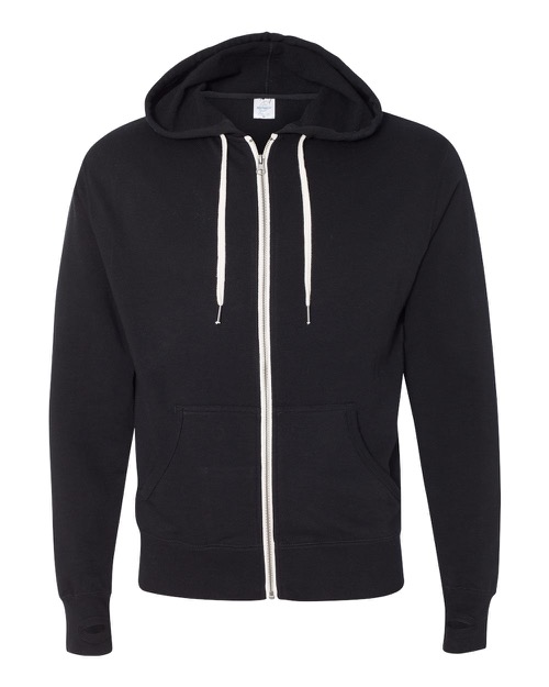 Independent Trading Co. - Unisex French Terry Heathered Hooded Full-Zip Sweatshirt