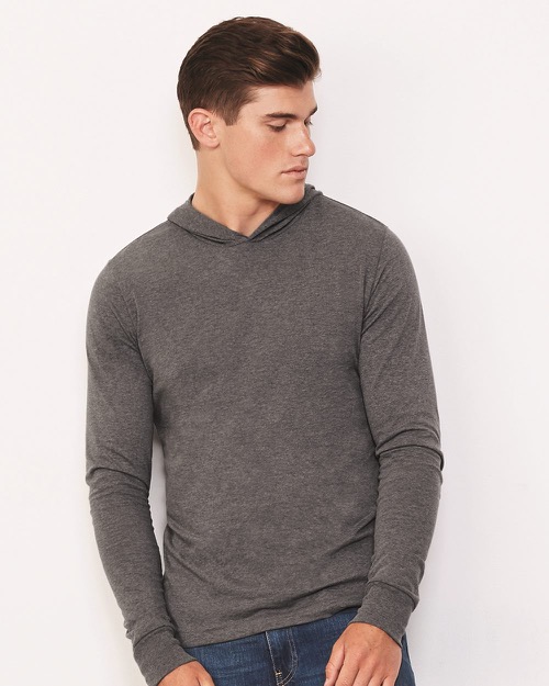 Bella + Canvas - Unisex Long Sleeve Jersey Hooded Tee