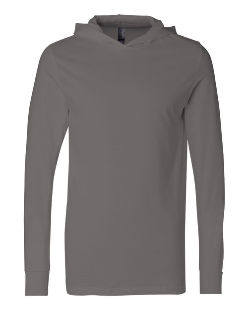 Bella + Canvas - Unisex Long Sleeve Jersey Hooded Tee