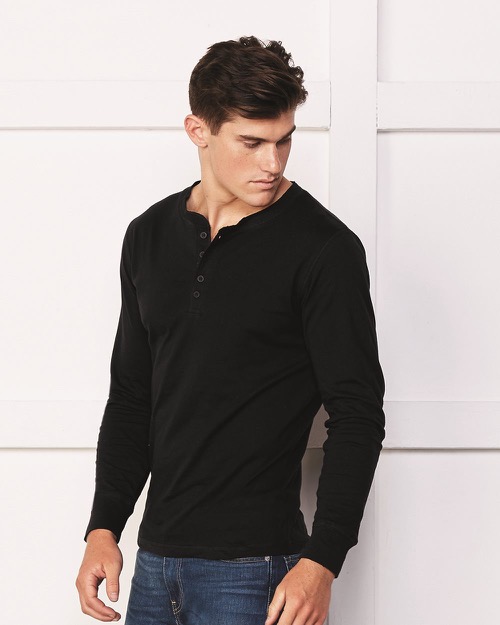 Bella + Canvas - Long Sleeve Jersey Henley