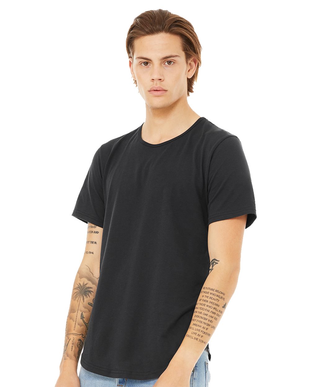 Bella + Canvas - Mens Jersey Short Sleeve Tee With Curved Hem