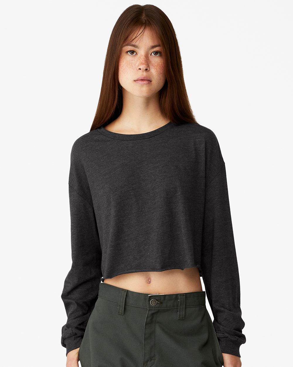 Bella + Canvas - Women's Cropped Long Sleeve Tee