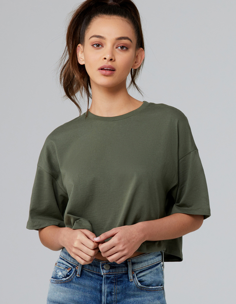 Bella + Canvas - Womens Jersey Crop Tee