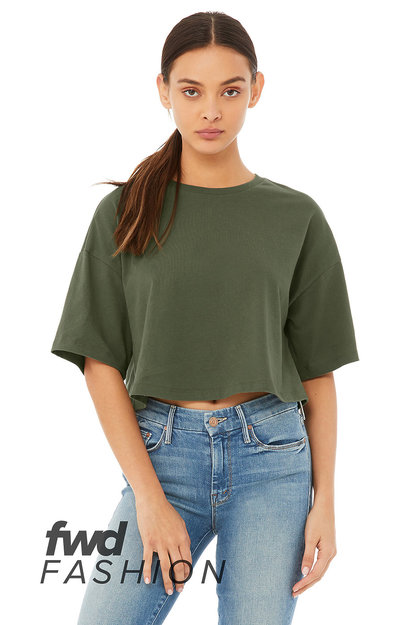 Bella + Canvas - Womens Jersey Crop Tee