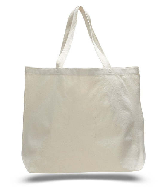 DTLA Print - Large Canvas Wholesale Tote Bag with Long Web Handles