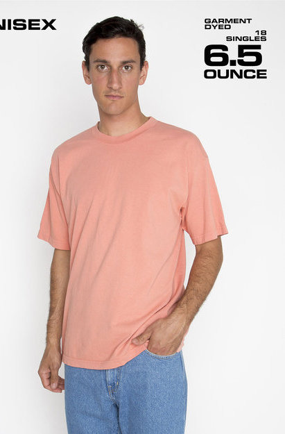 Los Angeles Apparel - S/S Garment Dye Crew Neck 6.5oz