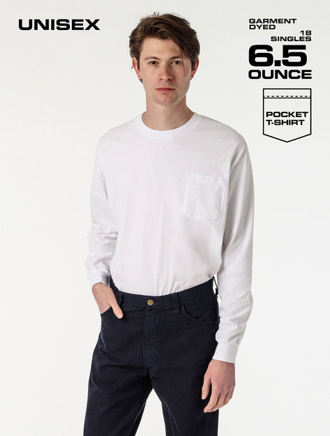 Los Angeles Apparel - L/S Pocket Crew 6.5oz