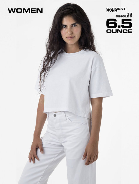 Los Angeles Apparel - 18/1 Oversize Crop Tee
