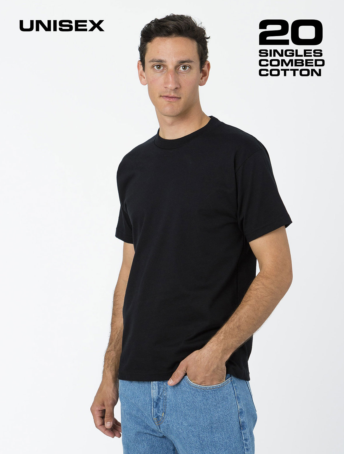 Los Angeles Apparel - S/S Crew Neck 6.0 Oz Heavy Tee