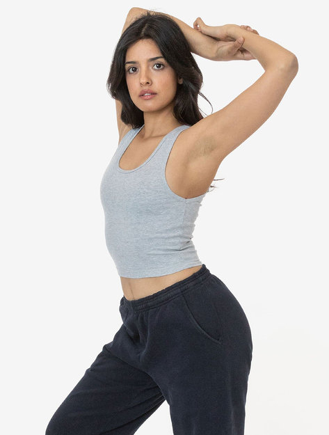 Los Angeles Apparel - Baby Rib Crop Tank