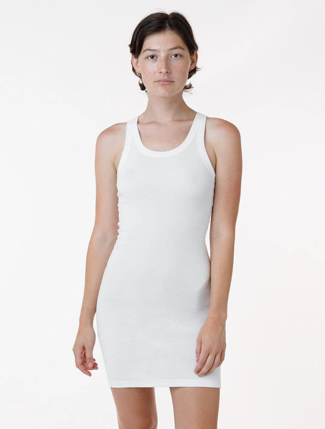 Los Angeles Apparel - Sporty Baby Rib Mini Dress