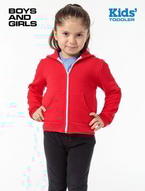 Los Angeles Apparel - Toddler Poly Cotton Zip Hoody
