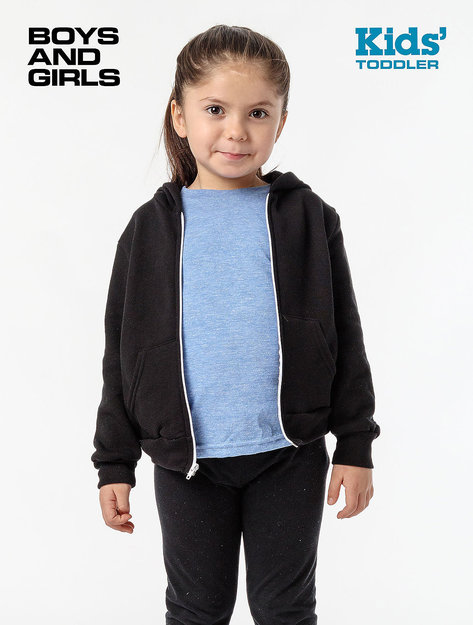 Los Angeles Apparel - Toddler Poly Cotton Zip Hoody