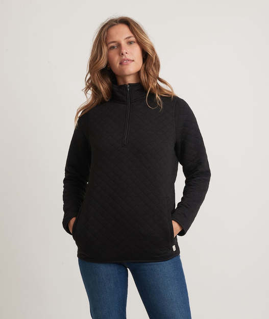 Marine Layer - Womens Corbet Quarter Zip Pullover