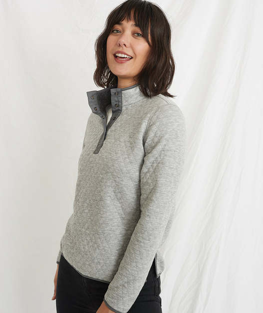 Marine Layer - Womens Reversible Corbet Pullover