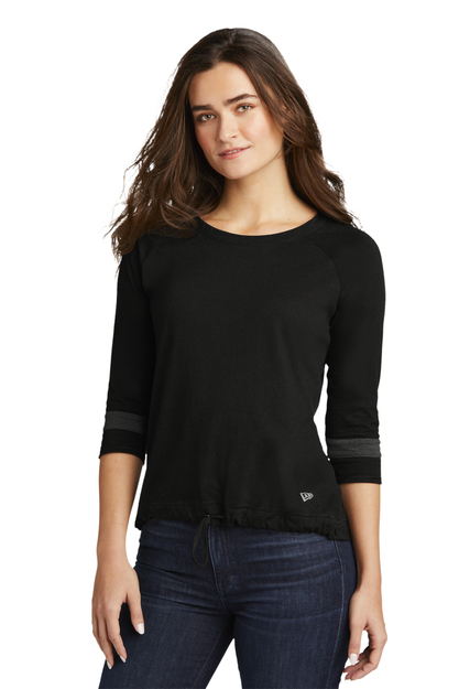 New Era - Ladies Tri-Blend 3/4-Sleeve Tee