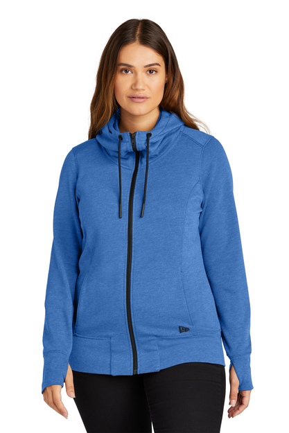 New Era - Ladies Tri-Blend Fleece Full-Zip Hoodie