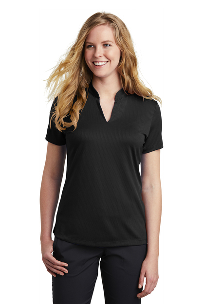 Nike - Ladies Dri-FIT Hex Textured V-Neck Top