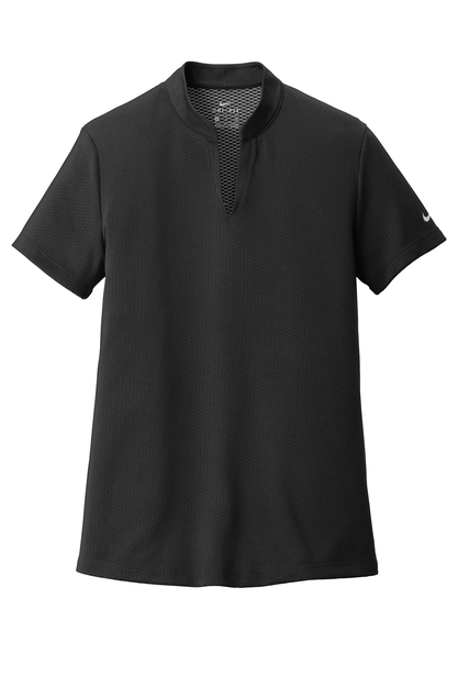Nike - Ladies Dri-FIT Hex Textured V-Neck Top