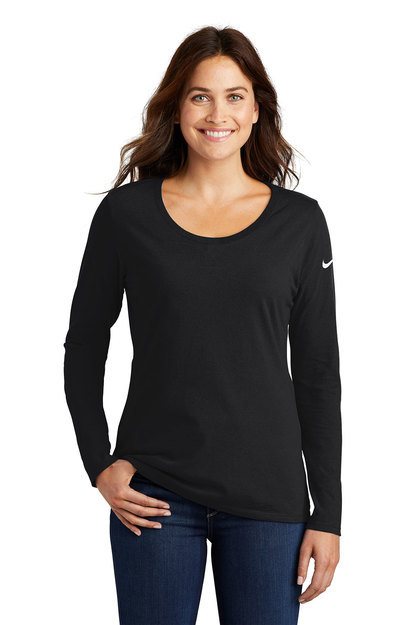 Nike - Ladies Core Cotton Long Sleeve Scoop Neck Tee