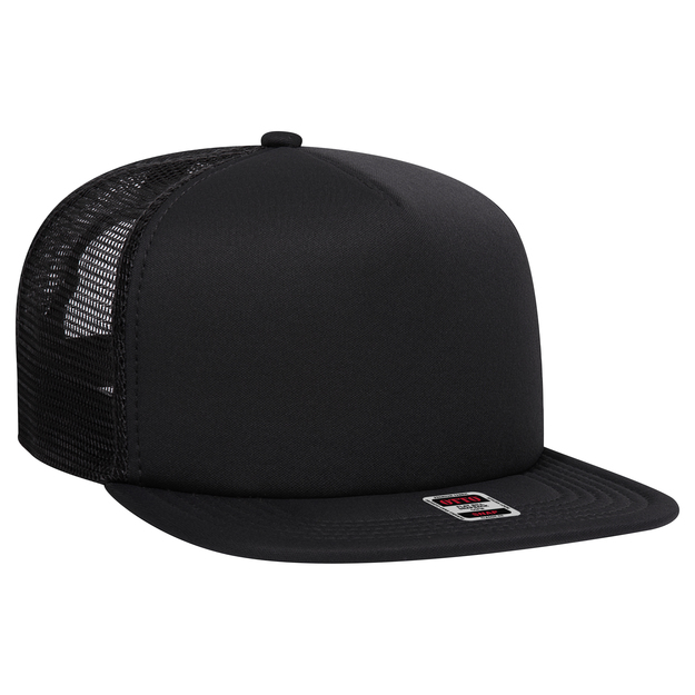 OTTO - "OTTO SNAP" 5 Panel Mid Profile Mesh Back Trucker Snapback Hat